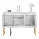 Ver imagem 3 de Buffet Aparador de Sala Jantar com Pés Dourado