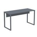 Ver imagem 1 de Mesa Escritório P25 Tub Pandin 150 Cm (larg) Tampo Mdp Grafito Pé Aço Tubular Grafito