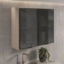 Ver imagem 6 de Armario Aereo 2 Portas Vidro MDF 80 cm Kali 122118 Bianco Toq Nicioli