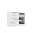 Ver imagem 2 de Cômoda para Quarto 2 Portas 5 Gavetas - Istambul-neve - Tcil Móveis