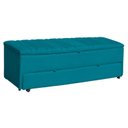 Ver imagem 1 de Calçadeira Baú Sapateira 190cm Ayla Suede Tampo Reto