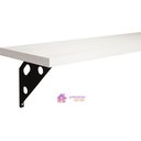 Ver imagem 1 de Prateleira com Suporte Metálico Elite 120x25cm 15mm em Madeira Branca Pinus Tramontina