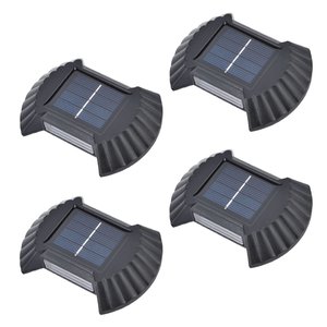 Luminaria Solar Parede Kit 4 Und Arandela Spot Balizador Jardim Casa Quintal Garagem Varanda Escada