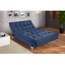 Ver imagem 1 de Sofá Cama Versátil Pés de Alumínio Espuma D33 Azul Marinho 375 Império Estofados