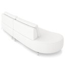 Ver imagem 6 de Sofá 4 Lugares para Sala Living Orgânico Pés Metálicos 260cm Shui P08 Bouclê Branco - Lyam