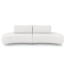 Ver imagem 3 de Sofá 4 Lugares para Sala Living Orgânico Pés Metálicos 260cm Shui P08 Bouclê Branco - Lyam