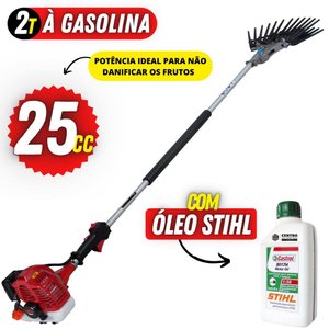 Derriçadeira de Café á Gasolina Kawashima Haste Longa e Garra Dupla + Óleo Castrol Stihl