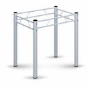 Ver imagem 2 de Base de Mesa Tubular Aço 2" 0,75 para Banco Branca Jantar