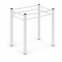 Ver imagem 1 de Base de Mesa Tubular Aço 2" 0,75 para Banco Branca Jantar