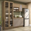 Ver imagem 1 de Armário de Cozinha Modulada Completa Reta 5 Peças 2,80m 291 Botanic Kappesberg