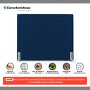 Ver imagem 6 de Cabeceira Cama Box Casal Padrão Alba 140cm com Frame Veludo Azul Marinho - Desk Design