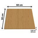 Ver imagem 7 de Mesa Beta Inox 75 Cm (altura) Disco Redondo Tampo Mdp Quadrado 60 Cm (larg) X 2,50 Cm (alt) Samba