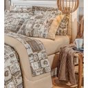Ver imagem 3 de Kit Cobre Leito Malbec Casal Queen 3 Peças - Bordados Ricardo 3017