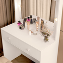 Ver imagem 5 de Penteadeira Organizadora com 2 Gavetas Espelho Led Banco