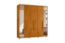 Ver imagem 4 de Guarda Roupa Portinari C/ Espelho Mdf-6 Portas de Abrir C/ Amortecimento - 4 Gavetas C/ Corrediças T