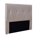 Ver imagem 1 de Cabeceira Cama Box Casal Queen 160cm Elisa Linho Rústico - Loja Sheep