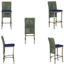 Ver imagem 5 de 6 Banqueta em Alumínio Roma Fendi Corda Náutica Tecido 10
