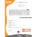 Ver imagem 3 de Teclado com Fio OEX USB ABNT2 FLAT TC304 Branco