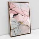 Ver imagem 1 de Quadro Decorativo em Canvas Abstrato Mármore Lux TaColado Moldura Flutuante 4,5cm Freijó 120 x 80cm