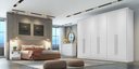 Ver imagem 1 de Guarda Roupa Casal 100% Mdf 6 Portas 6 Gavetas - Livorno-branco - Móveis Novo Horizonte