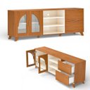 Ver imagem 6 de Sala de Estar Completa com Cristaleira Murano Cinamomo/off White