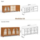 Ver imagem 3 de Sala de Estar Completa com Cristaleira Murano Cinamomo/off White