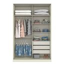 Ver imagem 2 de Guarda Roupa Solteiro New Predileto Areia Jequitibá com Espelho - Henn