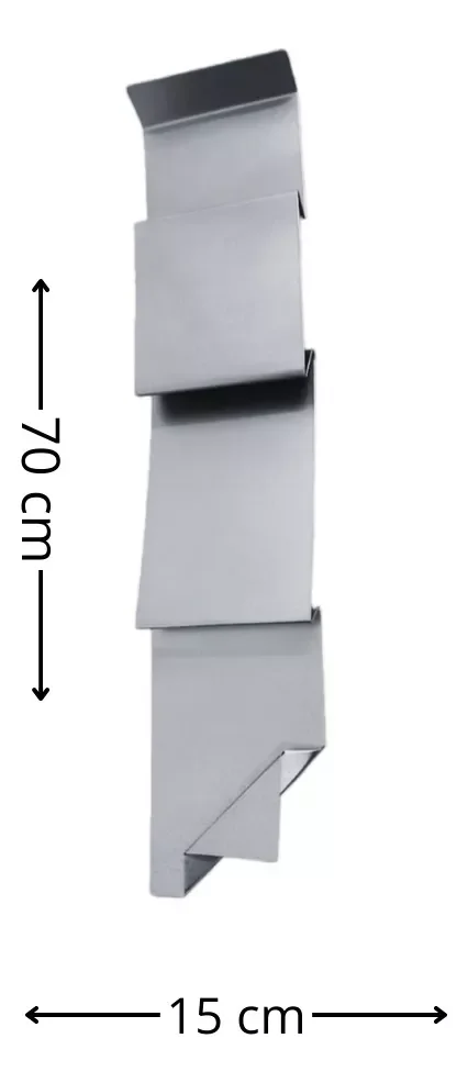 Ver imagem 4 de Decoração Escultura de Parede em Metal Casa Exclusivo no Brasil Home Decor Prata Velho