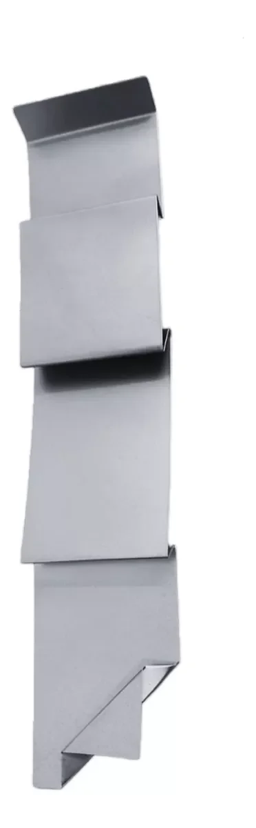 Decoração Escultura de Parede em Metal Casa Exclusivo no Brasil Home Decor Prata Velho