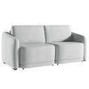 Ver imagem 1 de Sofá Cama Modulado Retrátil e Reclinável Decorativo Varsóvia 176cm Veludo Cinza G33 - Gran Belo