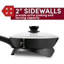 Ver imagem 3 de Elite Gourmet Frigideira Elétrica Antiaderente 10.5" com Tampa de Vidro (preta)