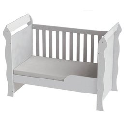 Berço Americano Mirelle Branco Brilho com Colchão Gazin – Carolina - 2