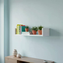 Ver imagem 3 de Kit com 3 Prateleiras Decorativas em Mdf 60-50-40 X 15 Branco