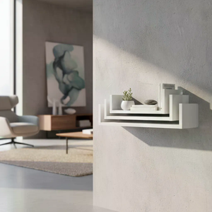 Kit com 3 Prateleiras Decorativas em Mdf 60-50-40 X 15 Branco