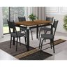 Conjunto De Mesa Artefamol Malva Com 4 Cadeiras Tampo BP 91x68 - 1