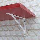 Ver imagem 4 de Prateleira 60 x 20cm Vermelho Com Mão Francesa