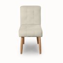 Ver imagem 5 de Cadeira Confortavel Jantar Luna Suede Bege para Quarto Sala Recepção.
