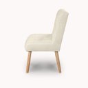 Ver imagem 4 de Cadeira Confortavel Jantar Luna Suede Bege para Quarto Sala Recepção.