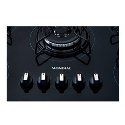Cooktop a Gás 5 Bocas Mondial Ctg-03 Biv-preto/prata - 5