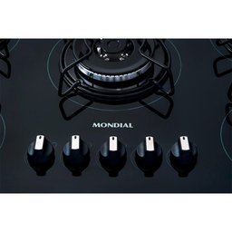 Cooktop a Gás 5 Bocas Mondial Ctg-03 Biv-preto/prata - 3