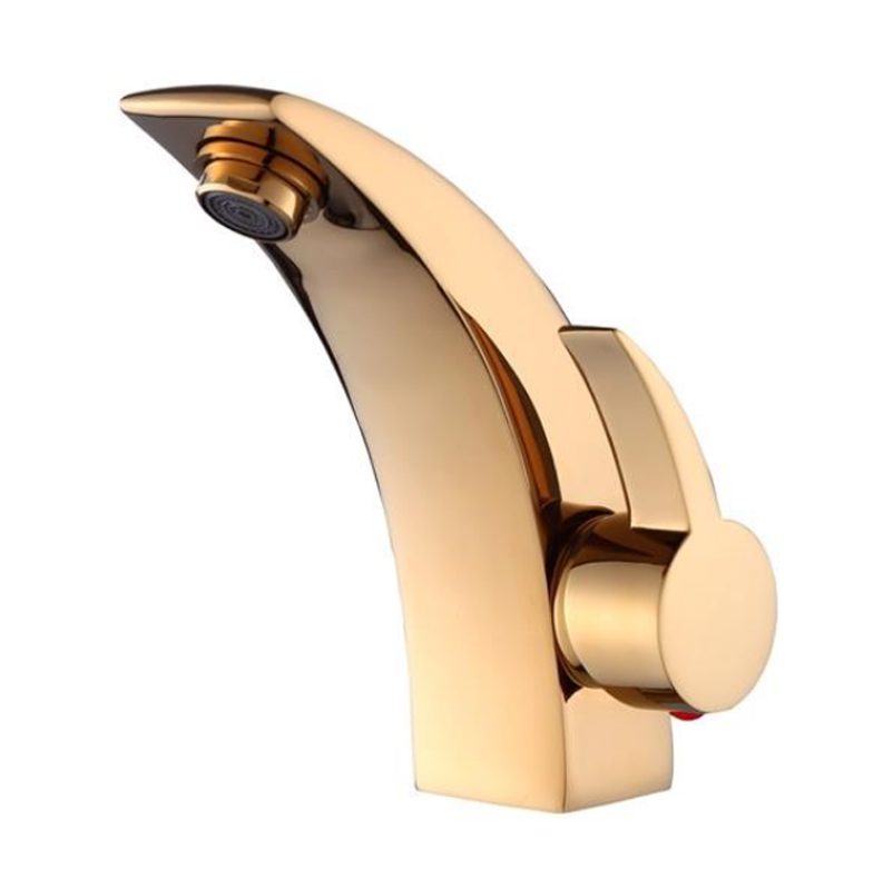 Torneira Misturador Monocomando Banheiro Baixa 5058 Dourado Luuk Young