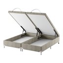 Ver imagem 1 de Base Box Baú Bipartido Queen Spubio Incofal Marrom Claro 158x198x45cm