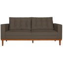 Ver imagem 3 de Sofá 2 Lugares Dubai Suede Marrom - ADJ Decor