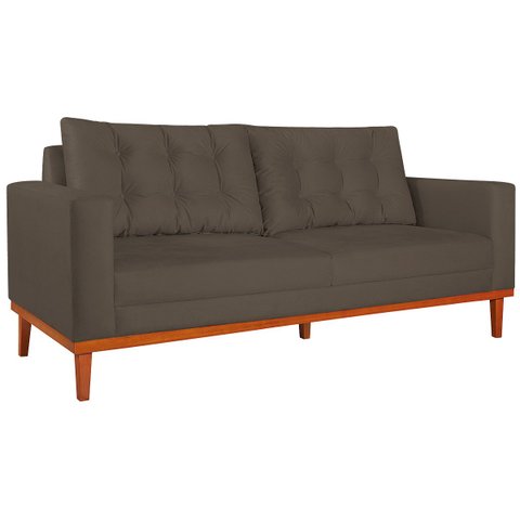 Sofá 2 Lugares Dubai Suede Marrom - ADJ Decor