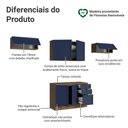 Ver imagem 4 de Armário de Cozinha Completa 280 Cm Vik Madesa 01 Rustic/azul