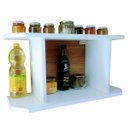 Ver imagem 1 de Prateleira Para Cozinha Porta Temperos Nicho de Parede Organizador Cosinha mdf 55cm