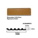 Ver imagem 3 de Acabamento Direito do Painel Ripado Canis Slim 27x12mm