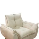 Ver imagem 4 de Poltrona Decorativa Sala de Estar Escritório Quarto Prime: Bege