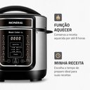 Ver imagem 6 de Panela de Pressão Elétrica Mondial Master Cooker 3l com 14 Funções 700w Preto/inox 127v - Pe-40