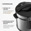 Ver imagem 5 de Panela de Pressão Elétrica Mondial Master Cooker 3l com 14 Funções 700w Preto/inox 127v - Pe-40